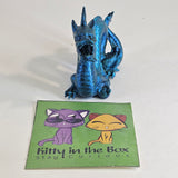 3D Print Handpainted Figure - Blue Dragon