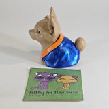 3D Print Handpainted Figure - Dog with Blue Robe