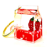 Various fun Styles of Strawberry Charm with Keyring