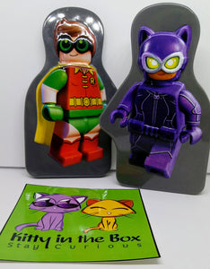 LEGO Batman Movie Robin and Batgirl Tin Can Case